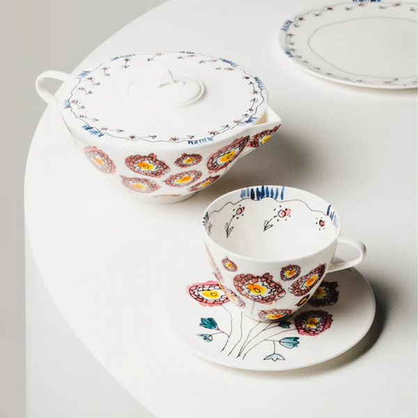 Midnight Flowers Tableware - Teapot