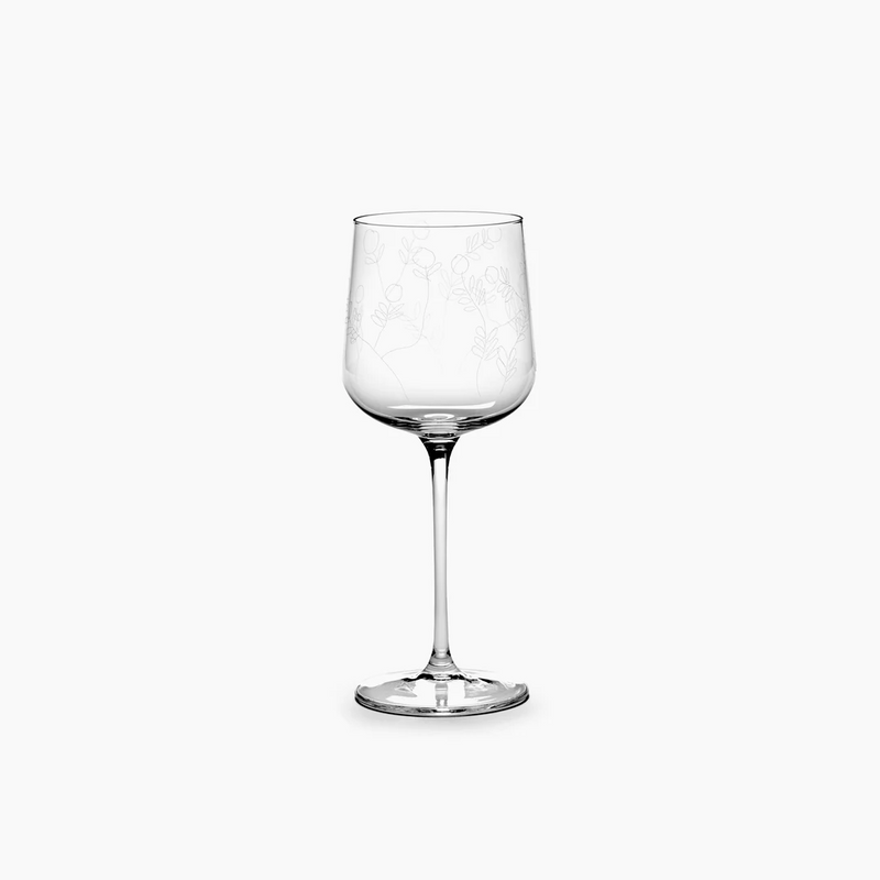 Midnight Flowers Tableware - White wine - Box of 4