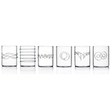 Deco Collection - Water Glass Assorted (Box of 6)