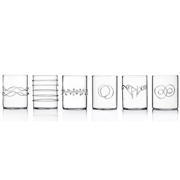 Deco Collection - Water glass assorted (Box of 6)