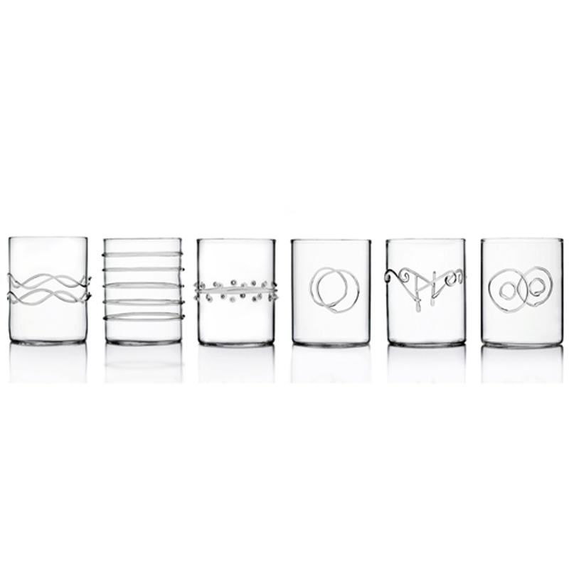 Deco Collection - Water glass assorted (Box of 6)