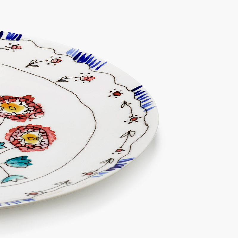 Midnight Flowers Tableware - Serving Plate Large by Serax - Marni