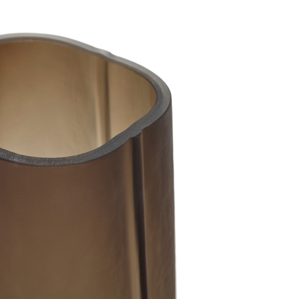 SHAPES VASE 05 BROWN