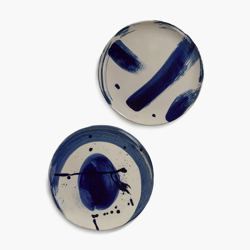 Blue Sofia צלחת ארוחת ערב (מארז של 4)