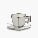 Carte Blanche Cappuccino Cup with Saucer (Box of 2)