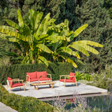 Karin Outdoor Sofa and Lounge Chair by Desiree