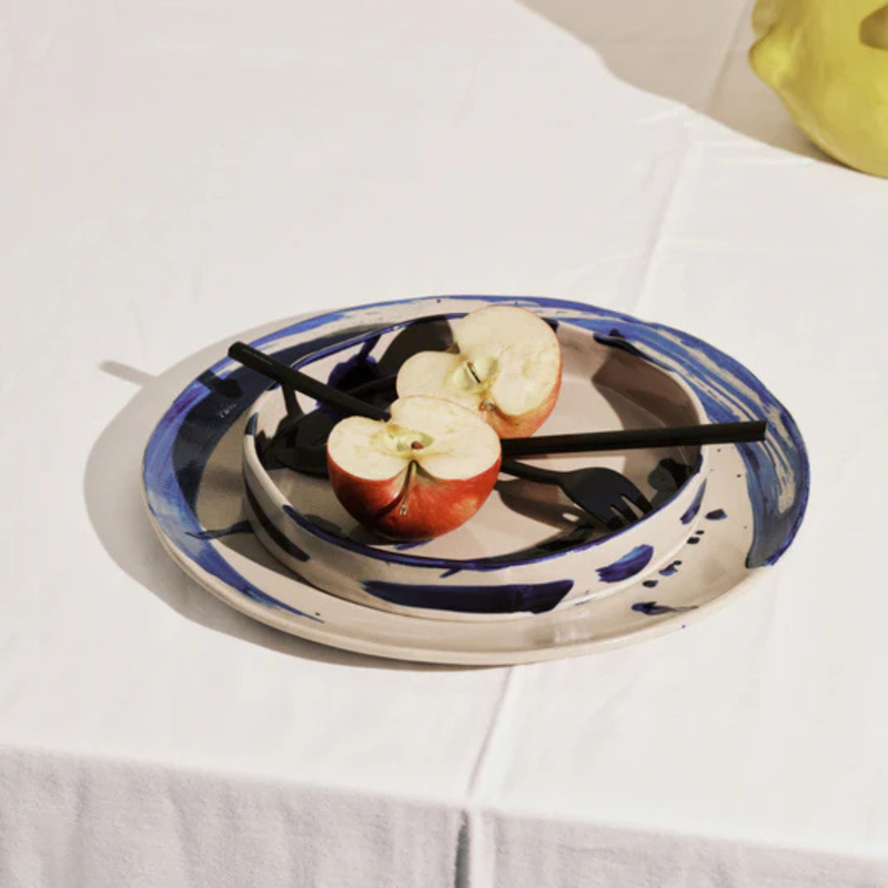 Blue Sophia deep plate - Box of 2 -