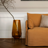 ספת אופסט עם כיסוי רופף - שלושה מושבים