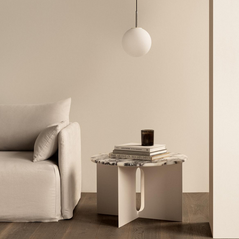Androgyne Side Table - Ø63 - White Base by Audo