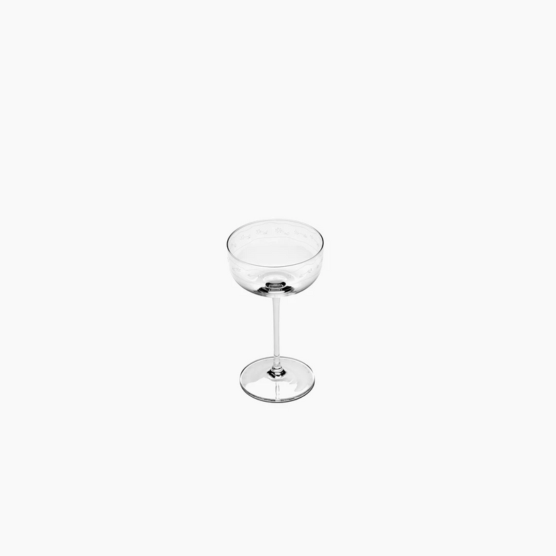 Midnight Flowers Tableware - Champagne coupe - Box of 4