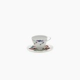 Midnight Flowers Tableware - כוס קפה גבוהה ותחתית (סט של 2)