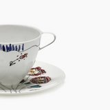 Midnight Flowers Tableware - כוס קפה גבוהה ותחתית (סט של 2)