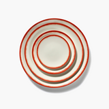 Dé Tableware by Ann Demeulemeester - Red Plates (Box of 2) by Serax - Ann Demeulemeester