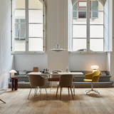Rely Dining Chair - Upholsterd w. Wood Base