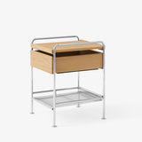 ATD_Packshots_154819A307_Alima NDS3_Chrome Lacquered Oak Tray_Angled Front