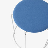 Wire Stool VP11_Stainless Steel w. Hallingdal 723 Seat Pad_Detail