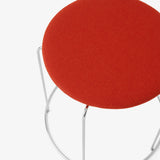 Wire Stool VP11_Stainless Steel w. Hallingdal 600 Seat Pad_Detail