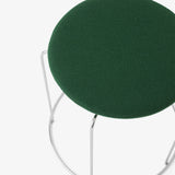 Wire Stool VP11_Stainless Steel w. Hallingdal 944 Seat Pad_Detail
