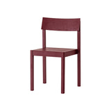 Mauro Dining Chair in French red oak, featuring a solid wood frame and form-pressed veneer seat and backrest.