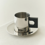 S.R. Collection - Metal Cup & Saucer by Louise Roe