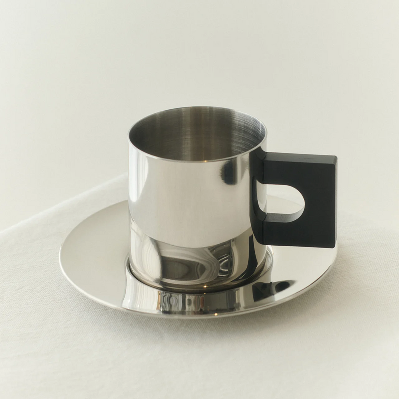 S.R. Collection - Metal Cup & Saucer