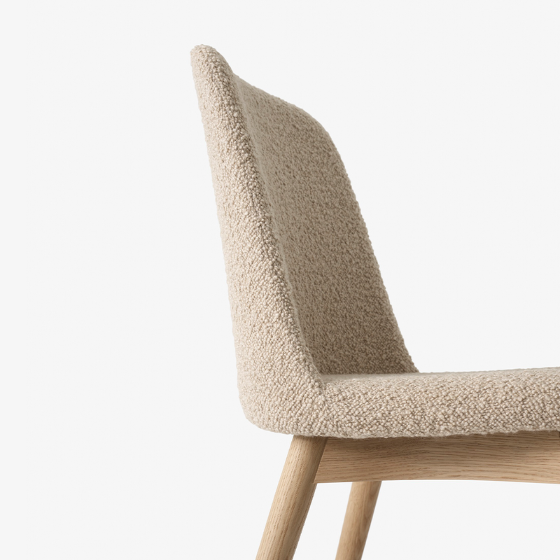 Rely Dining Chair - Upholsterd w. Wood Base