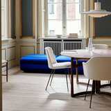 Rely Dining Chair - Upholsterd Armrest, Steel Base