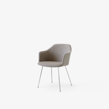 Rely Dining Chair - Upholsterd Armrest, Steel Base