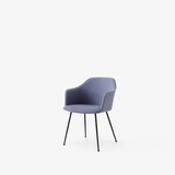 Rely Dining Chair - Upholsterd Armrest, Steel Base