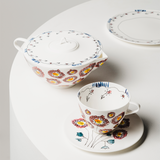 Midnight Flowers Tableware - Coffe Cup Low with Saucer (Box of 2)