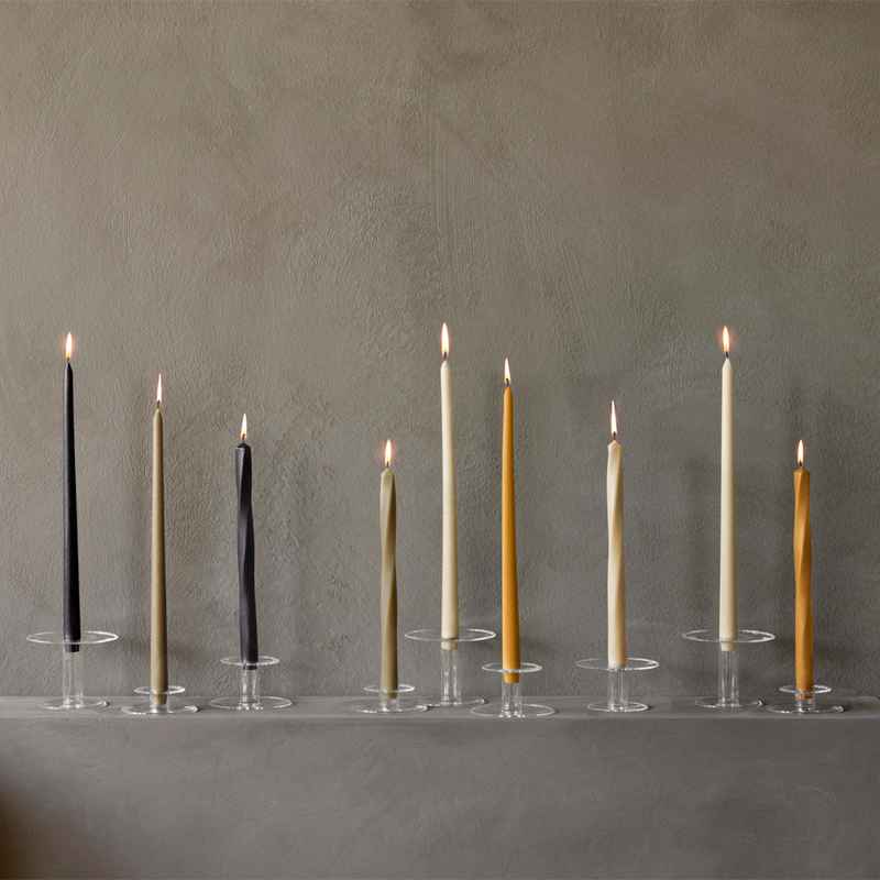 Twist Tapered Candles, Set of 4 by Audo