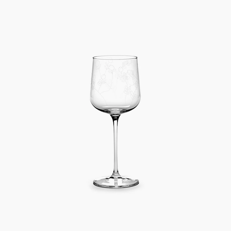 Midnight Flowers Tableware - White Wine Glass (Box of 4) by Serax - Marni