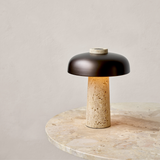 Reverse Table Lamp - Travertine by Audo