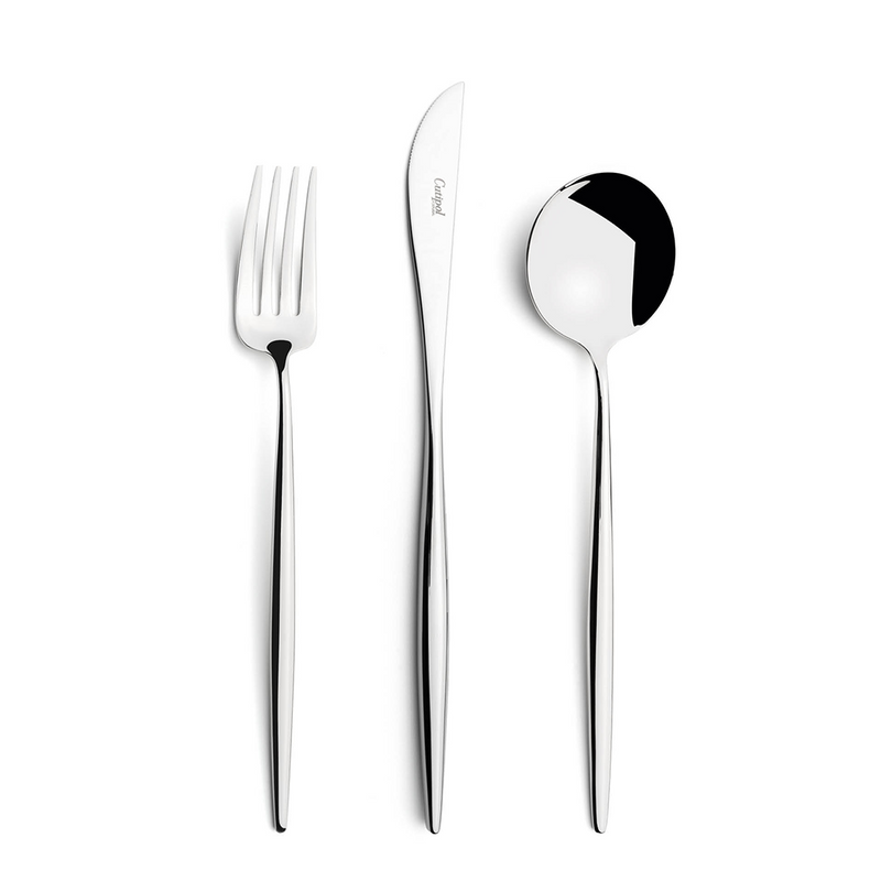Moon 24 pcs Dining Set - Stainless Steel by Cutipol