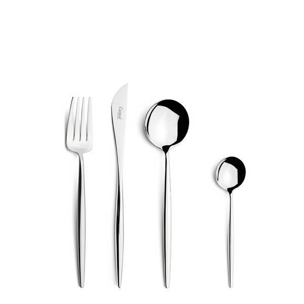 Moon 24 Pcs Dining Set - Stainless steel