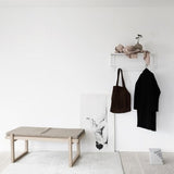 Minimal Bench Leather Mattress by Kristina Dam