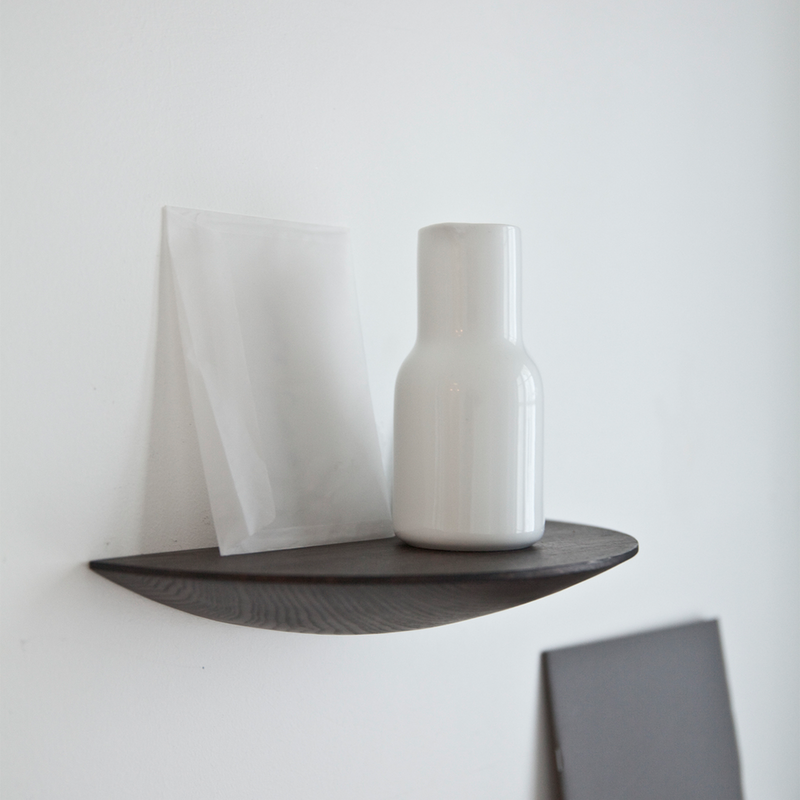 Gridy Fungy Shelf - Black Oak by Audo