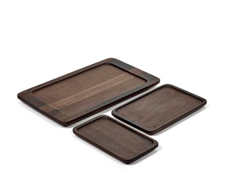 TRAY WOOD RECTANGULAR HEII