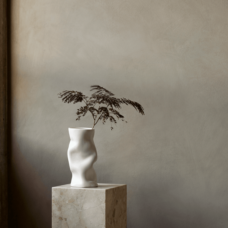 Collapse Vase White by Audo