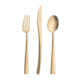 Duna 24 pcs Dinner Set - Matte Champagne by Cutipol