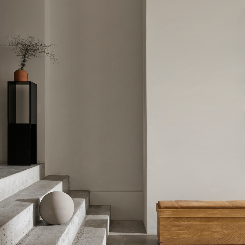 Profile Pedestal Table by Kristina Dam